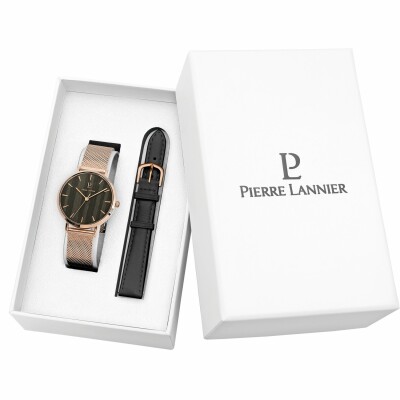 Coffret de montre Pierre Lannier Nature 351F999 et un bracelet supplémentaire