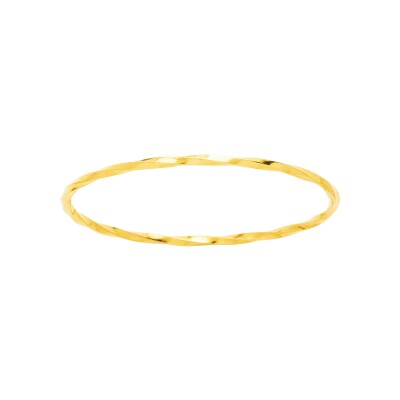 Bracelet Jonc en or jaune, diamètre 63mm