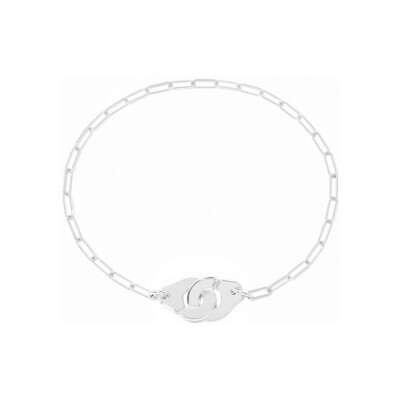 Bracelet Menottes dinh van en or blanc, petit modèle, taille 18cm