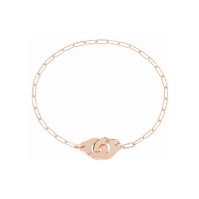 Bracelet Menottes dinh van en or rose, petit modèle, taille 18cm