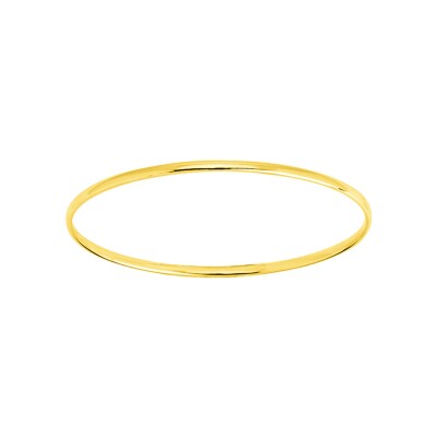 Bracelet Jonc en or jaune, diamètre 63mm