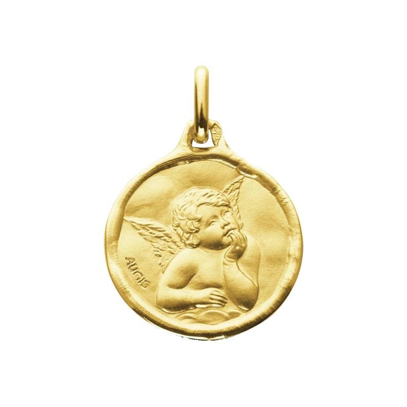 Médaille Augis Ange de Raphaël en or jaune