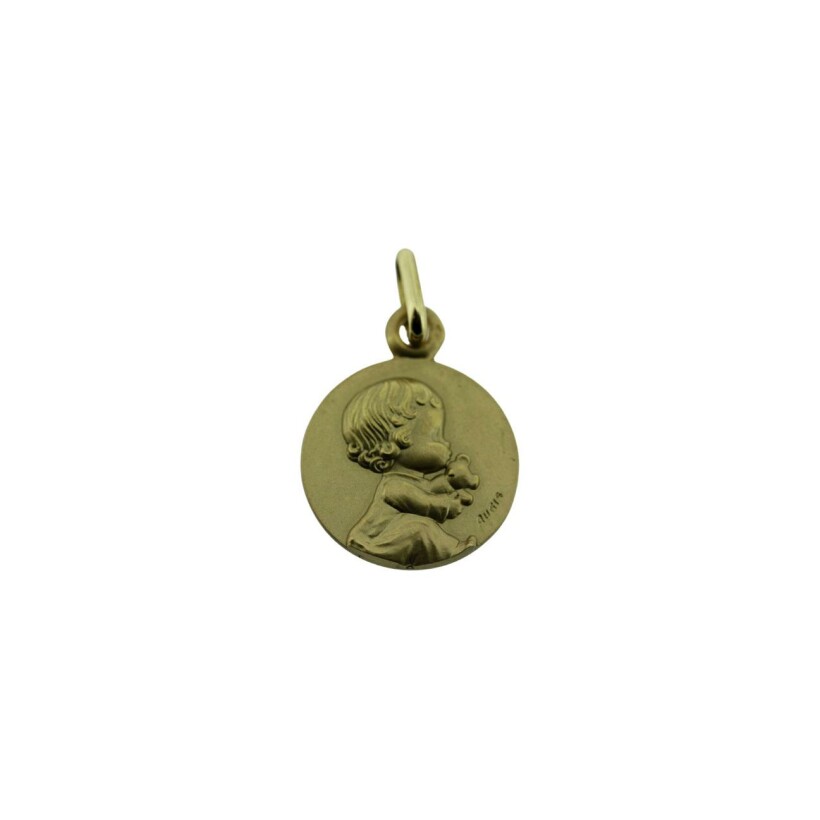 Médaille Augis Bébé en or jaune, 14mm