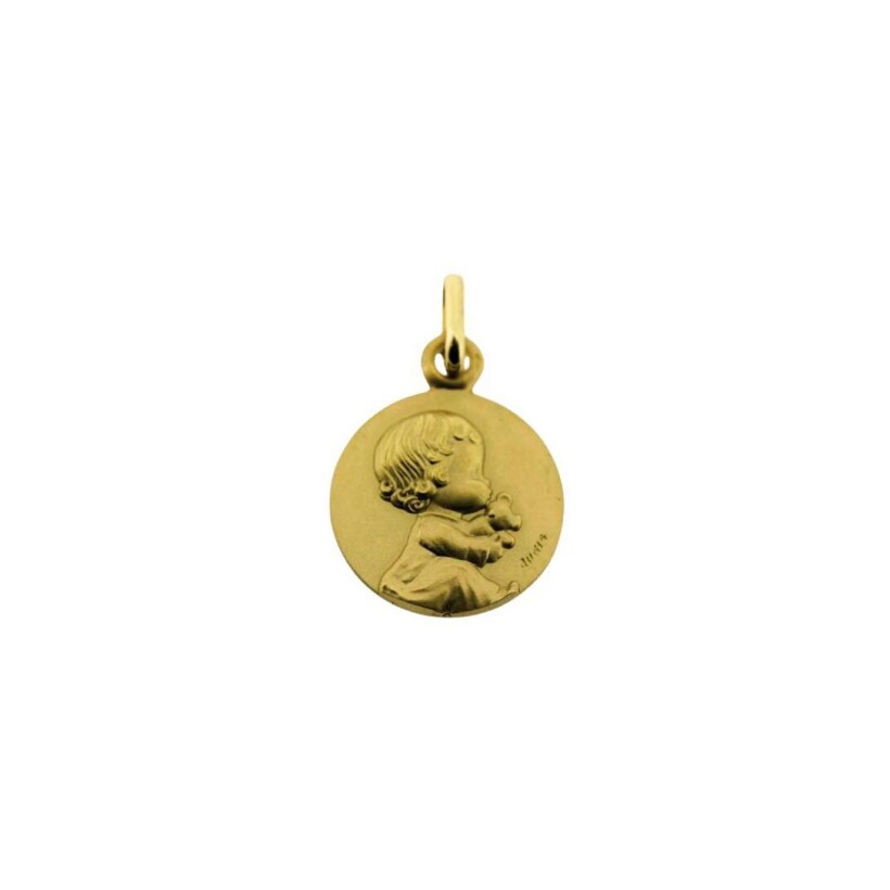 Médaille Augis Bébé en or jaune, 14mm