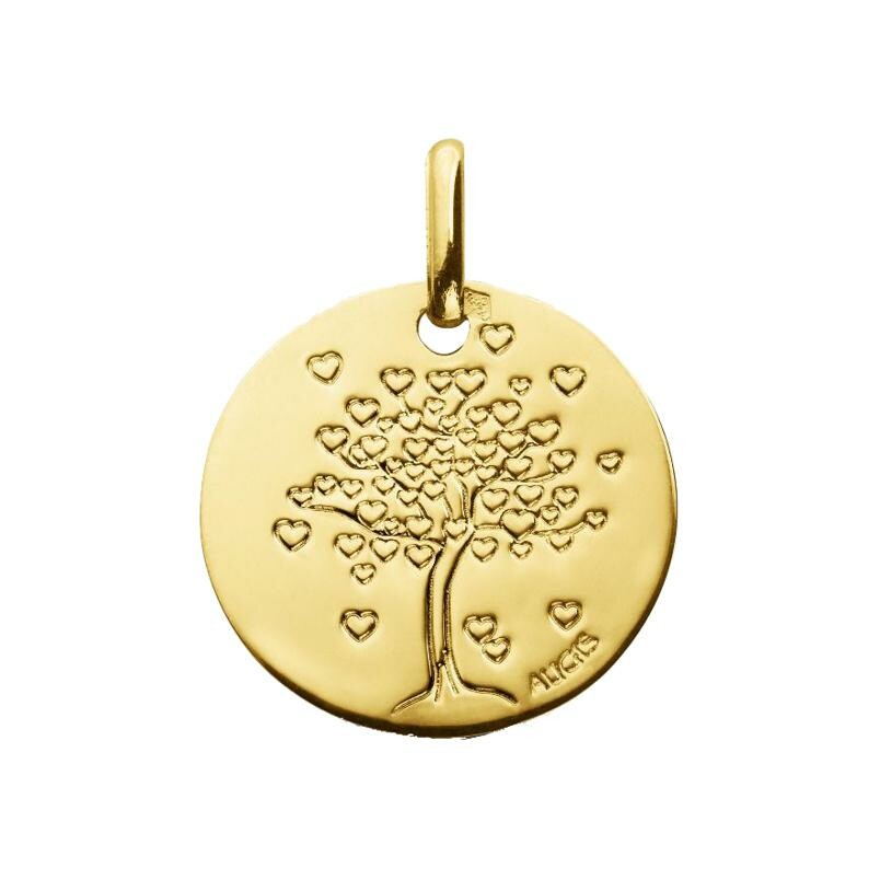 Médaille Augis Arbre aux cœurs en or jaune