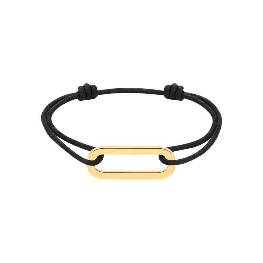 Bracelet sur cordon dinh van Maillon L en or jaune