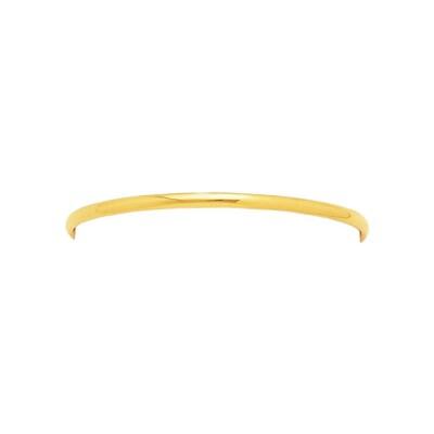Bracelet demi-jonc bombé en or jaune