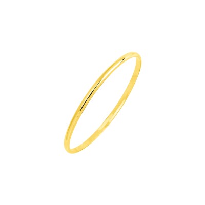 Bracelet demi-jonc bombé en or jaune