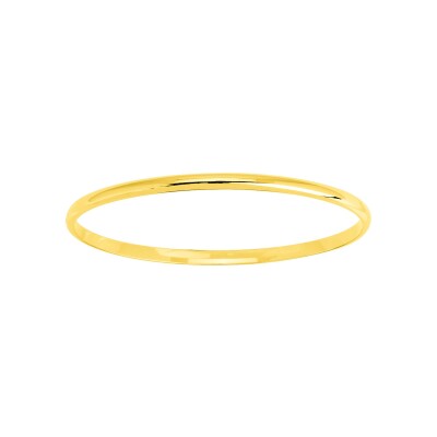 Bracelet demi-jonc bombé en or jaune