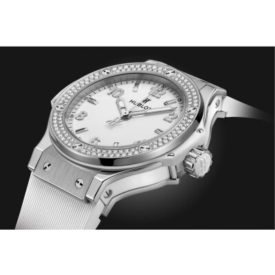 Montre Hublot Big Bang Steel white diamonds 38mm