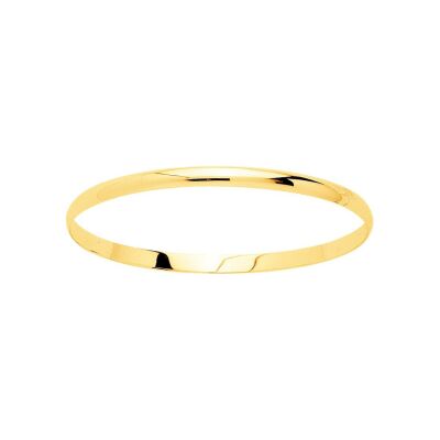 Bracelet demi-jonc plat en or jaune
