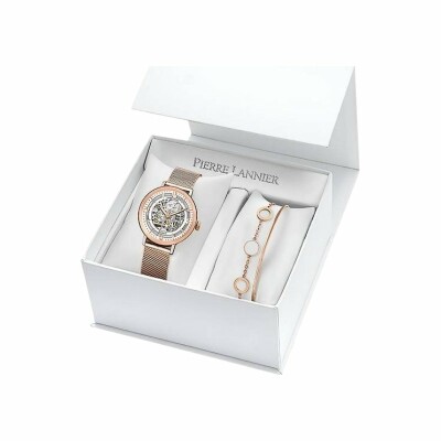 Coffret Pierre Lannier  362H908 Automatic bracelet doré rose