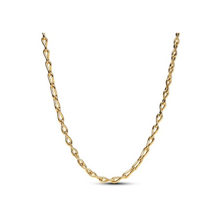 Collier Pandora Chaine Infini en métal doré, taille 50 cm