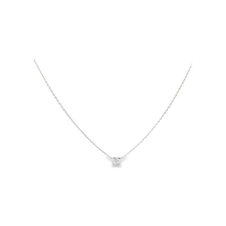 Collier en or blanc et diamant