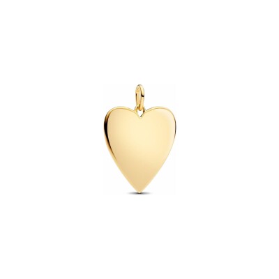Médaillon Pandora Cœur Xl Gravable en métal doré
