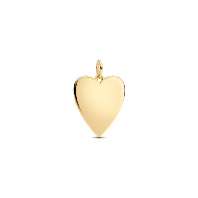 Médaillon Pandora Cœur Xl Gravable en métal doré