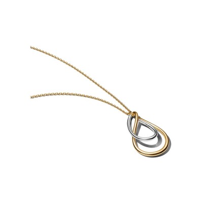 Collier Pandora Essence pendentif Double en argent et métal doré, 50cm