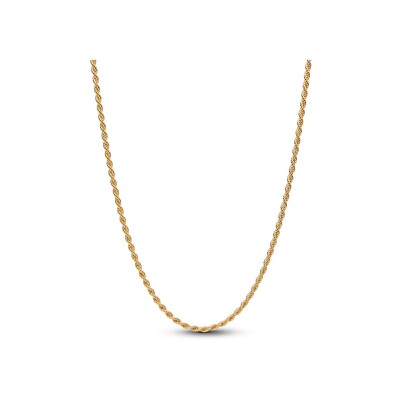 Collier Pandora Moments maille corde en métal doré, 70cm