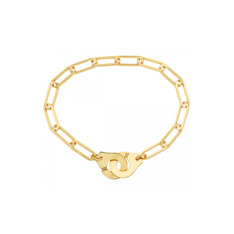 Bracelet Menottes dinh van R15 en or jaune