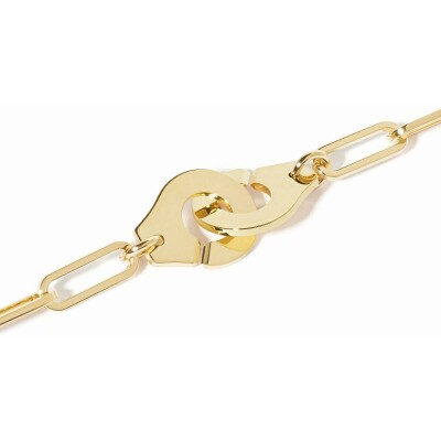 Bracelet dinh van Menottes en or jaune, grand modèle, 19cm