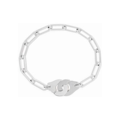 Bracelet dinh van Menottes en platine, grand modèle, 19cm