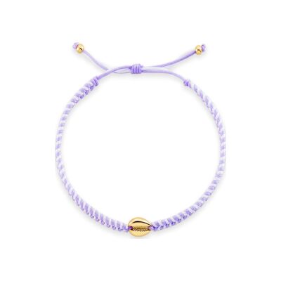 Bracelet Agatha en cordon tressé et laiton