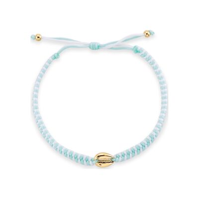 Bracelet Agatha en cordon tressé et laiton