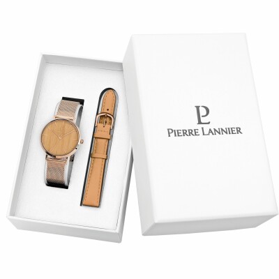 Coffret de montre Pierre Lannier Nature 367G989 et un bracelet supplémentaire
