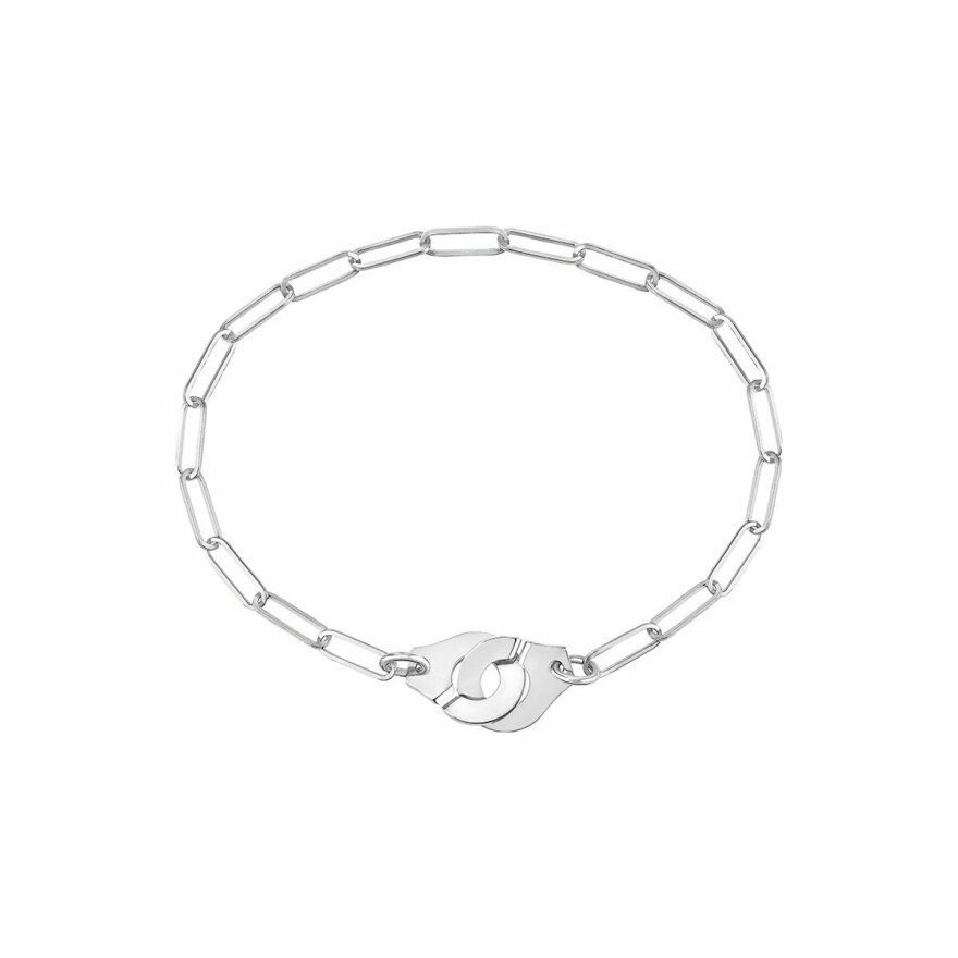 Bracelet Menottes dinh van en or blanc R10