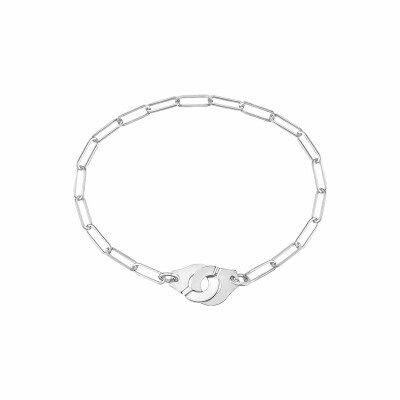 Bracelet Menottes dinh van en or blanc R10