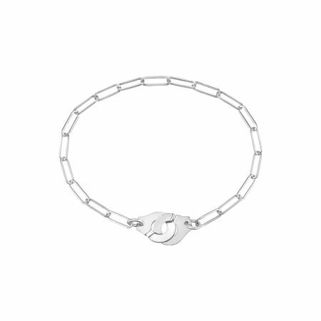 Bracelet Menottes dinh van en or blanc R10