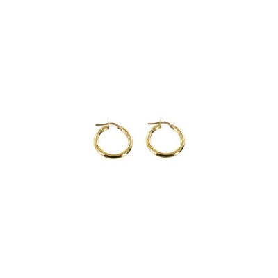 Boucles d'oreilles créoles en or jaune
