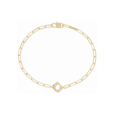 Bracelet dinh van Le Pavé en or jaune, petit modèle