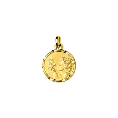 Médaille ange en or jaune