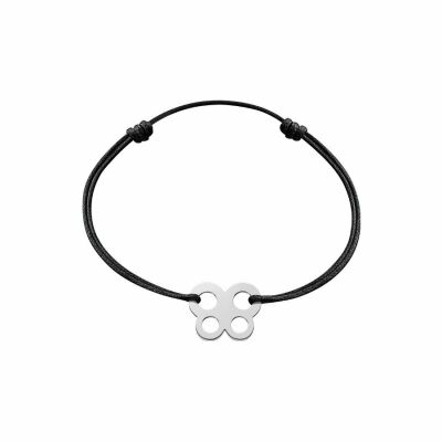 Bracelet sur cordon Symboles dinh van papillon en Or blanc