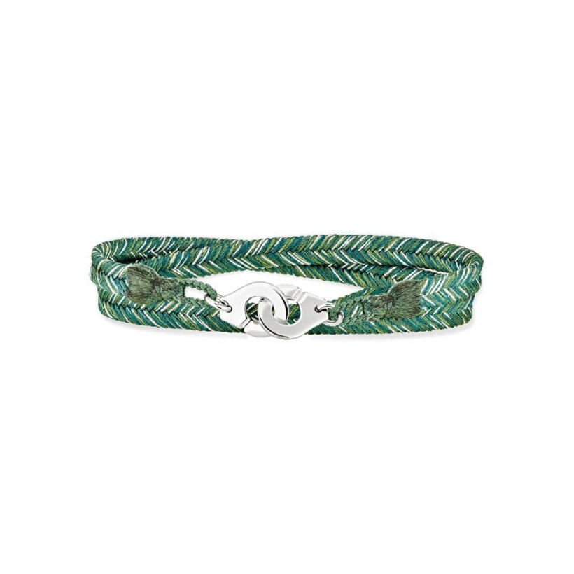 Green river Menottes dinh van R10 woven bracelet, white gold