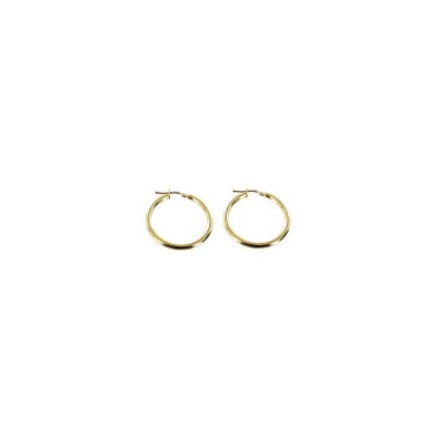 Boucles d'oreilles créoles en or jaune