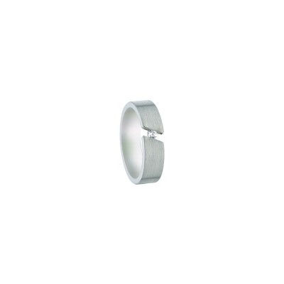 Alliance fantaisie en palladium et diamants