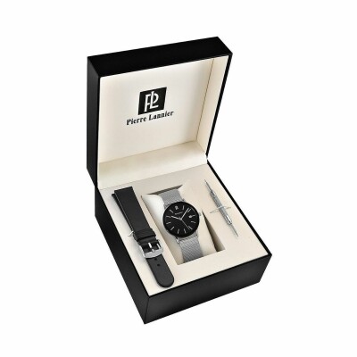 Pierre Lannier Week-end coffret montre et bracelets interchangeables 372A138