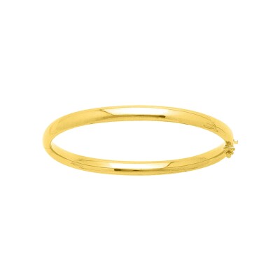 Bracelet Jonc creux en or jaune