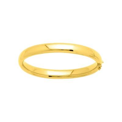 Bracelet Jonc creux en or jaune