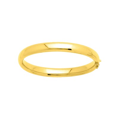 Bracelet Jonc creux en or jaune