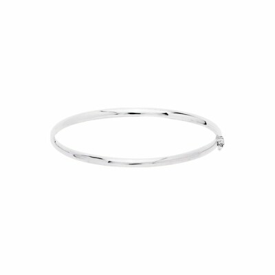 Bracelet jonc en or blanc