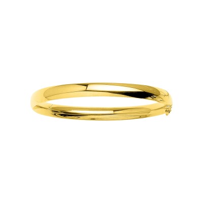 Bracelet Jonc 7mm en or jaune