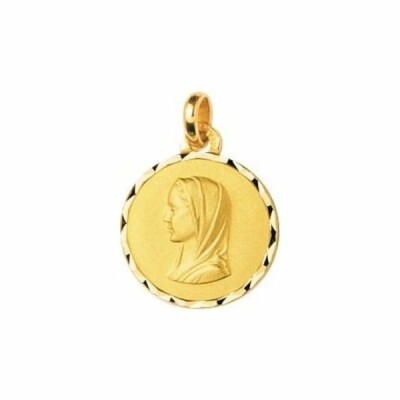 Médaille Vierge en or jaune