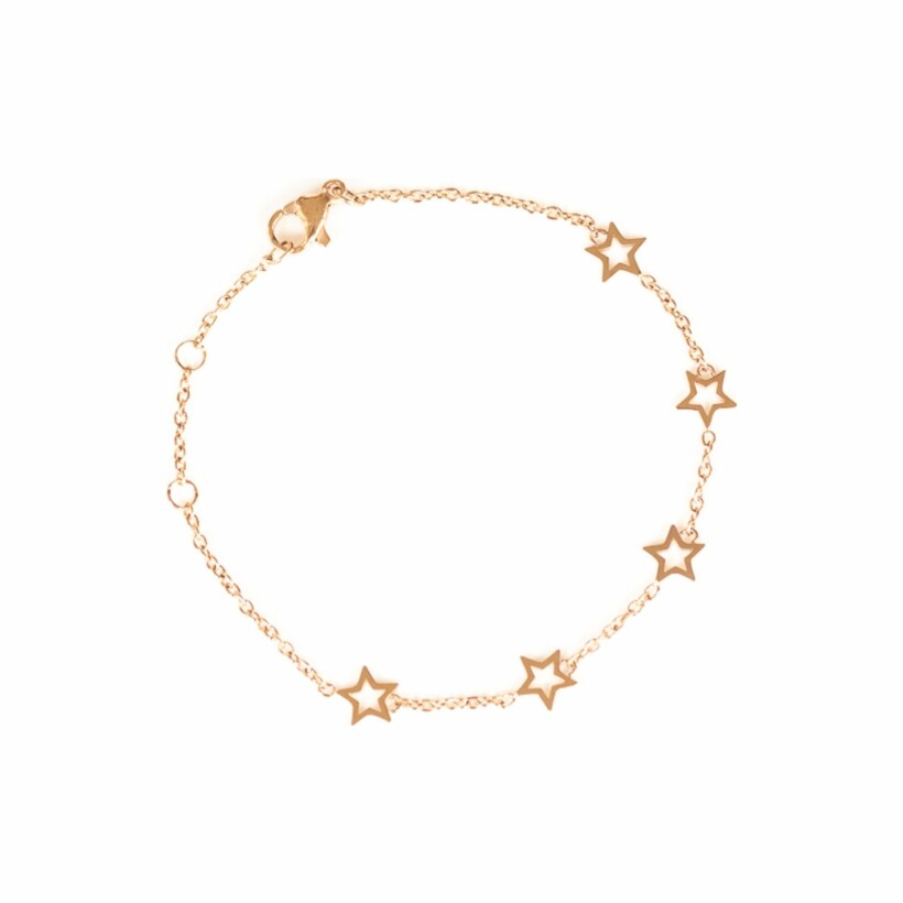 Bracelet étoiles SILA en plaqué or rose