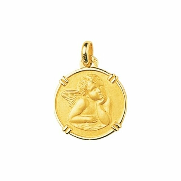 Médaille de baptême Ange en or jaune