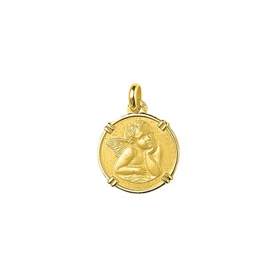 Médaille ange en or jaune