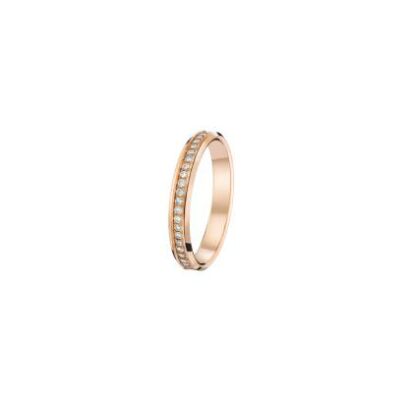 Alliance en or rose et diamant