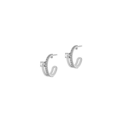 Veron Roques Elsa earrings, white gold and diamonds